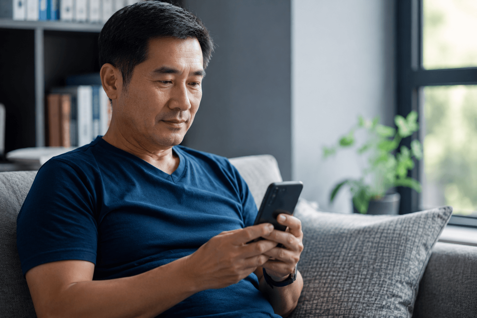 Patient monitoring health on smartphone